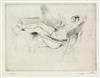 JACQUES VILLON Two etchings with drypoint.